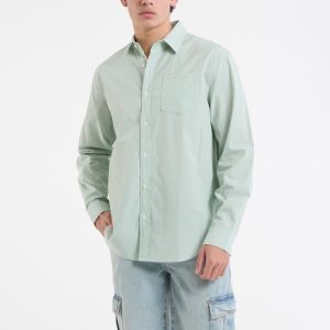 Striped Pocket Shirt - Green
