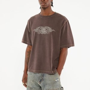 GUESS Originals Eco Heavyweight Tee - Brown