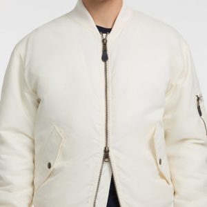 Nylon Flight Jacket - White