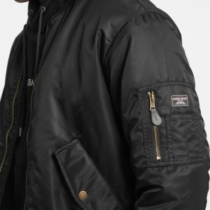 Nylon Flight Jacket - Black