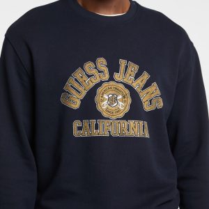 Crewneck Printed Sweater - Blue