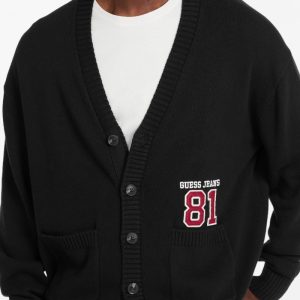 Patch Cardigan - Black