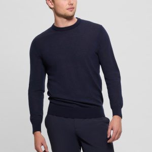 Fred Crewneck Wool Sweater - Blue