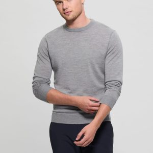 Fred Crewneck Wool Sweater - Gray