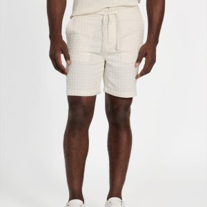 Fisher Textured Woven Shorts - White