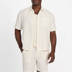 Fisher Textured Shirt - White