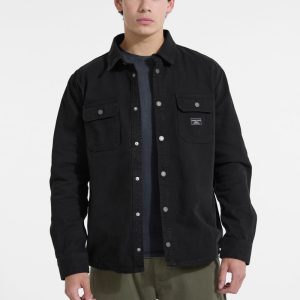 Canvas Shacket - Black