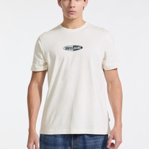 Split Logo Tee - White
