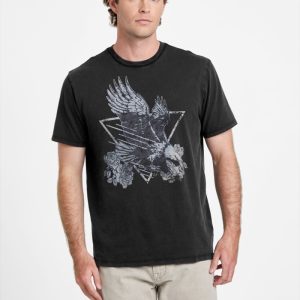 Eco Rocking Eagle Tee - Black