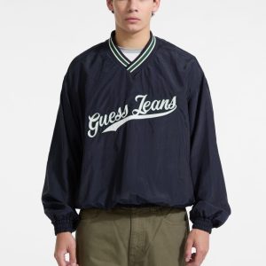 Logo Pullover Windbreaker - Blue