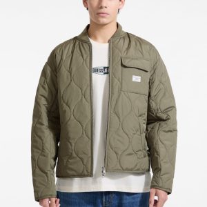 Quilted Puffer Jacket - Green