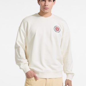 Varsity Logo Crewneck Sweatshirt - White