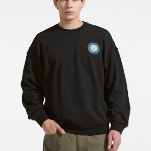 Varsity Logo Crewneck Sweatshirt - Black