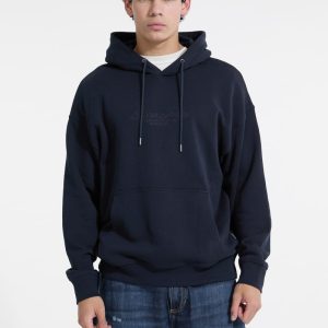 Embroidered Logo Hoodie - Blue