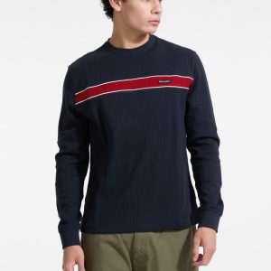 Ribbed Long-Sleeve Tee - Blue