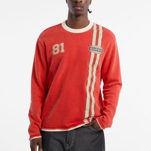 GUESS Originals Lightweight Crewneck - Red