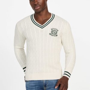 Eco Hewie Cable-Knit Sweater - Off-white