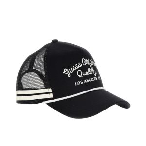 GUESS Originals Vintage Trucker Hat - Black