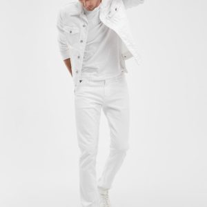 Eco Finnley Slim-Fit Tapered Jeans - White