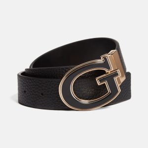 Reversible G Buckle Belt - Black
