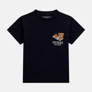 Crewneck Graphic Tee (3M-7) - Black