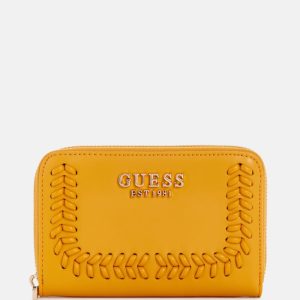 Tatum Whipstitched Medium Wallet - Yellow
