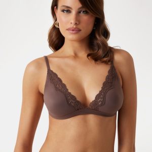 Eveline Triangle Bra - Brown