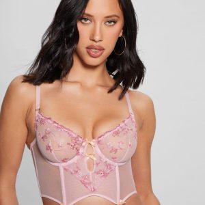 Oriana Lace Bustier - Pink