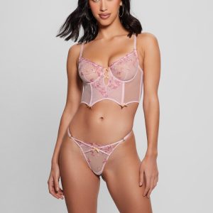 Oriana Lace Thong - Pink