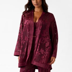 Mara Short Kimono - Purple