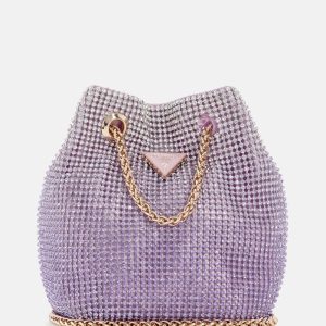 Zalina Ombré Rhinestone Pouch - Pink