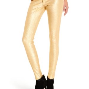 The Skinny Jean No. 61  - Gold Glitter - Blue