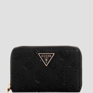 Cresidia Medium Zip-Around Wallet - Black