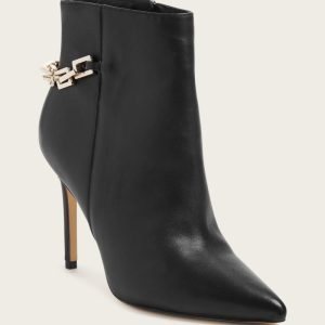 Bale Leather Bootie - Black