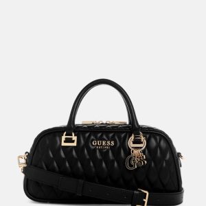 Valla Small Faux-Leather Satchel - Black