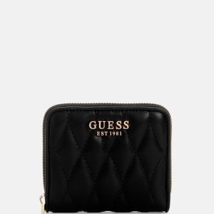 Valla Small Zip-Around Wallet - Black