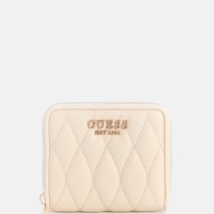Valla Small Zip-Around Wallet - White