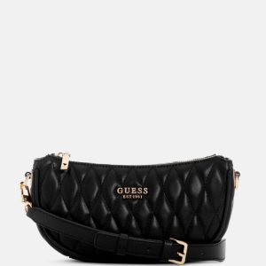 Valla Mini Top-Zip Shoulder Bag - Black
