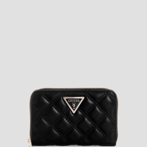 Giully Quilted Medium Wallet - Black