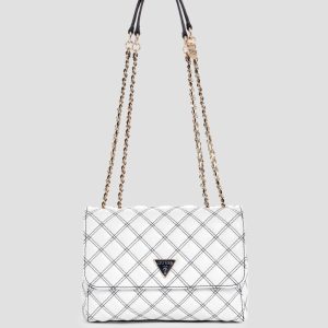 Cruise Vibe Quilted Convertible Bag - White