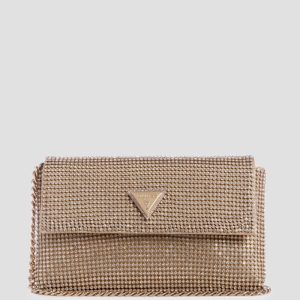 Zalina Mesh Clutch - Gold
