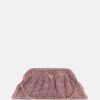 Zalina Rhinestone Frame Clutch - Pink