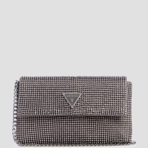 Zalina Mesh Clutch - Silver