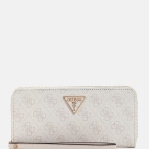 Laurel II Large Zip-Around Wallet - White