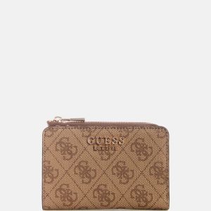Laurel II Zip-Around Card Case - Brown