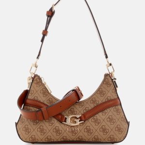 Dea Logo Shoulder Bag - Brown
