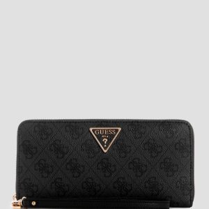 Laurel Large Zip-Around Wallet - Black