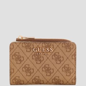 Laurel Zip-Around Card Case Wallet - Brown