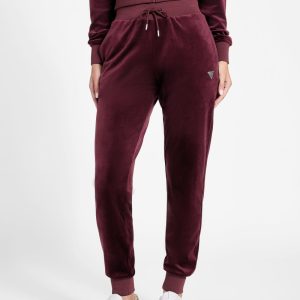 Couture Velvet Jogger Pants - Purple