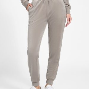 Couture Velvet Jogger Pants - Grey